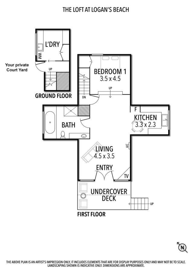 Logans Beach Apartments - The Loft Warrnambool Buitenkant foto